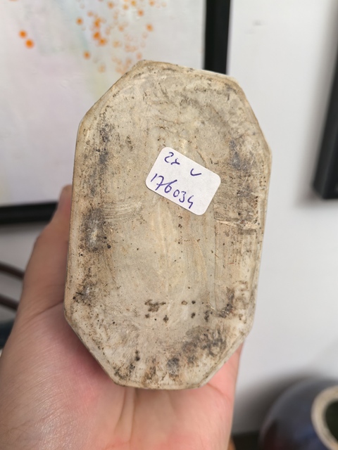 古玩陶瓷康熙描金花鳥茶葉罐真品鑒賞圖
