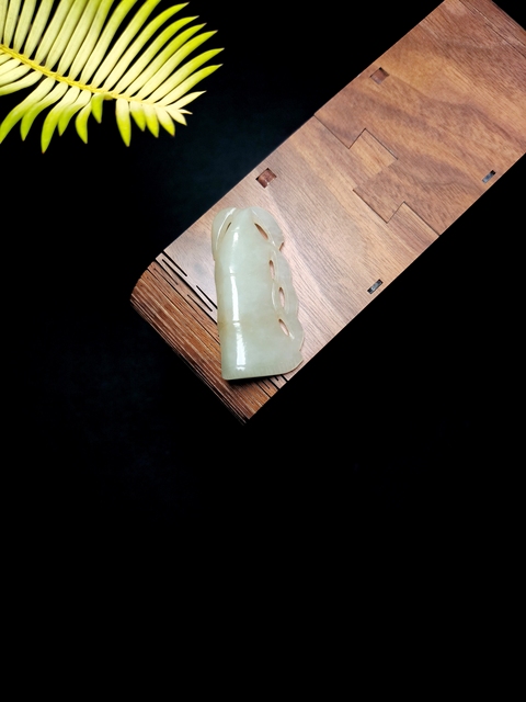 古玩雜項清代和田白玉竹節(jié)佩拍賣,當前價格2000元