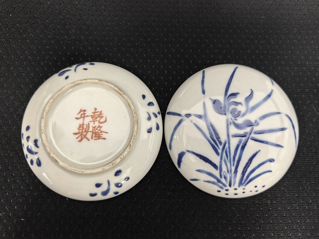 古玩陶瓷料彩蓋盒真品鑒賞圖