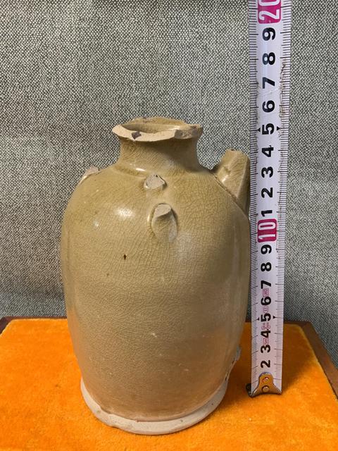 古玩陶瓷長沙窯青釉執壺真品鑒賞圖