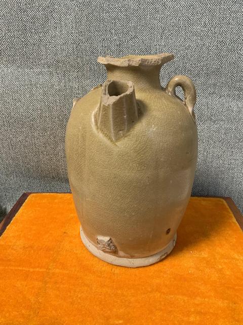 古玩陶瓷長沙窯青釉執壺真品鑒賞圖