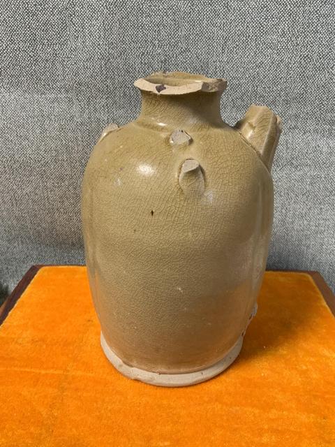 古玩陶瓷長沙窯青釉執壺真品鑒賞圖