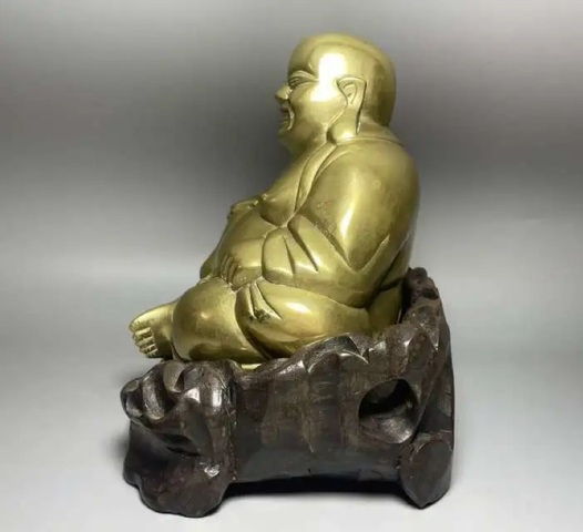 古玩雜項(xiàng)大尺寸清代彌勒佛銅造像拍賣,當(dāng)前價(jià)格4980元