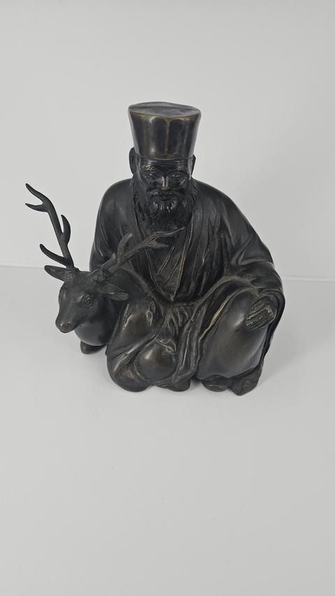 古玩銅器人物像真品鑒賞圖