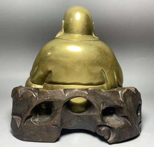 古玩雜項(xiàng)大尺寸清代彌勒佛銅造像拍賣,當(dāng)前價(jià)格4980元