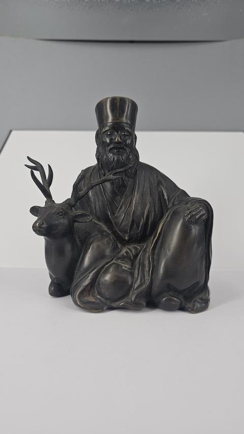 古玩銅器人物像真品鑒賞圖