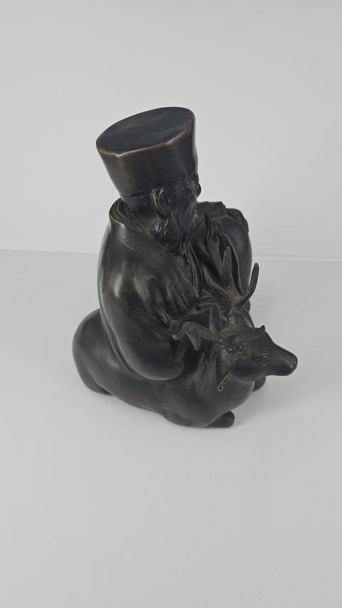 古玩銅器人物像真品鑒賞圖