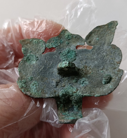 古玩銅器漢代青銅鋪首真品鑒賞圖