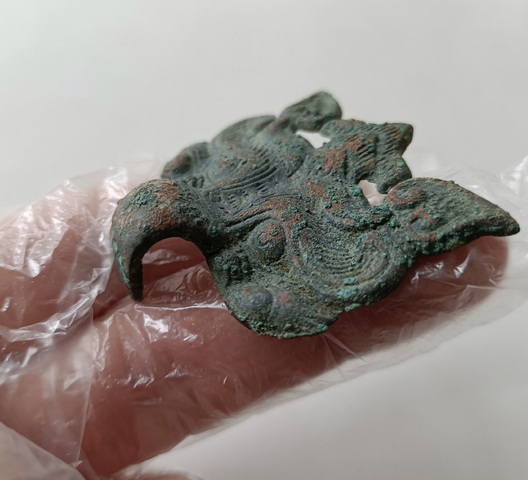 古玩銅器漢代青銅鋪首真品鑒賞圖