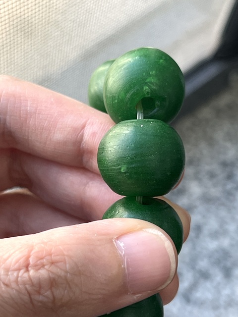 古玩玉器琉璃珠子真品鑒賞圖