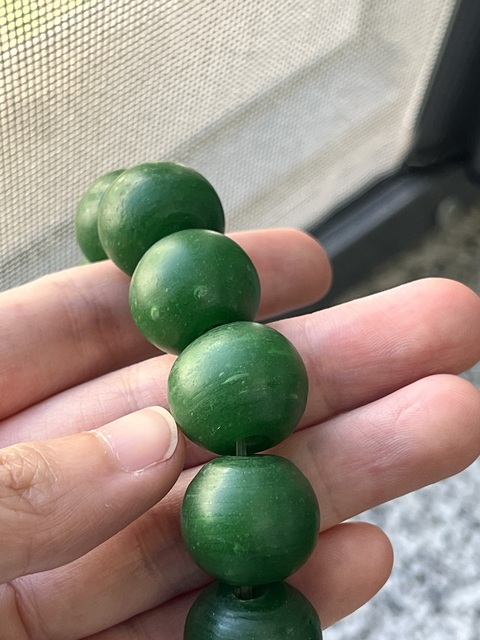古玩玉器琉璃珠子真品鑒賞圖
