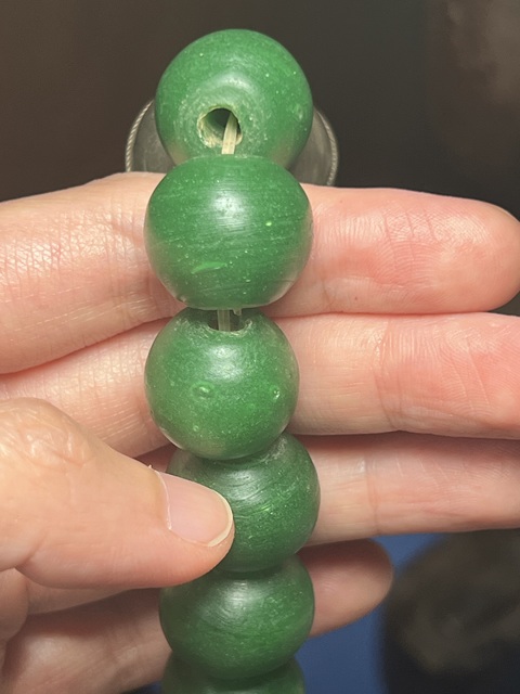 古玩玉器琉璃珠子真品鑒賞圖
