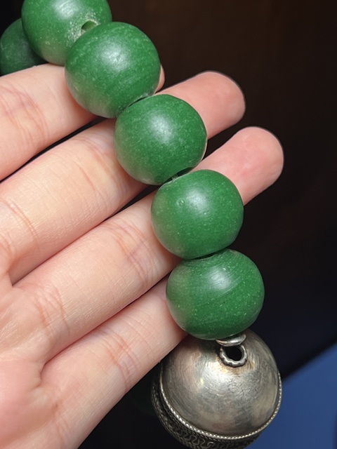 古玩玉器琉璃珠子真品鑒賞圖