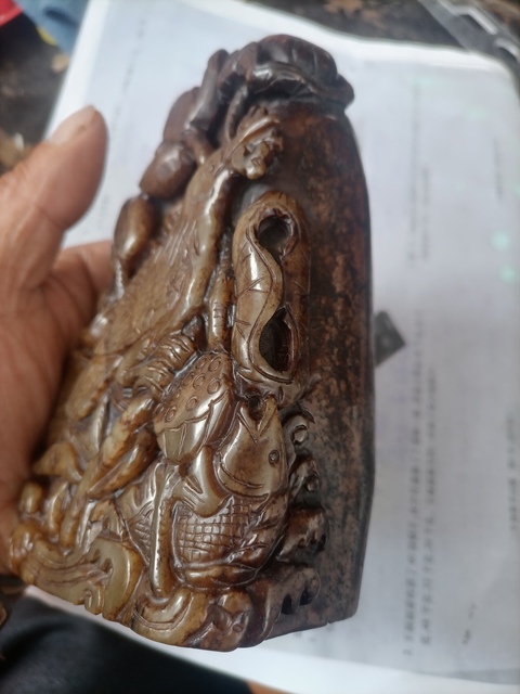 古玩玉器和田玉雕“花鳥”擺件拍賣,當前價格1580元