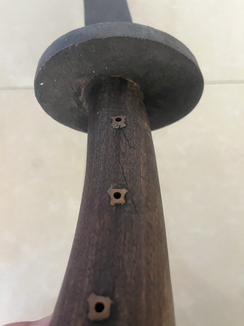 古玩雜項(xiàng)清晚期牛尾刀拍賣，當(dāng)前價格1588元