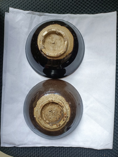古玩陶瓷元末明初磁州窯淄素碗拍賣,當前價格38元