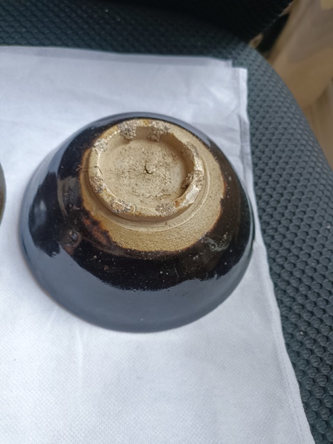 古玩陶瓷元末明初磁州窯淄素碗拍賣,當前價格38元