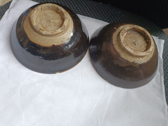 古玩陶瓷元末明初磁州窯淄素碗拍賣,當前價格38元