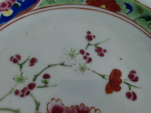 古玩陶瓷花卉紋粉彩盤拍賣，當前價格5000元