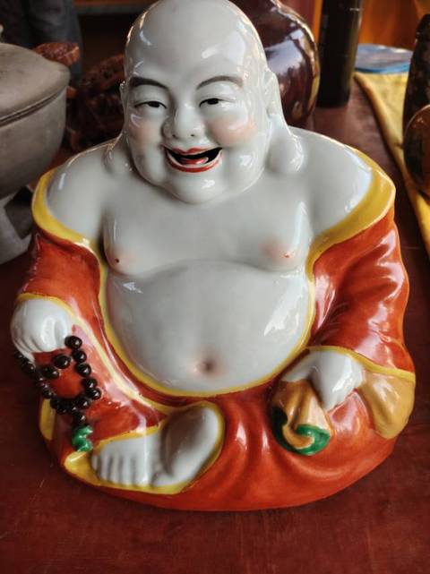 古玩陶瓷彌勒佛真品鑒賞圖
