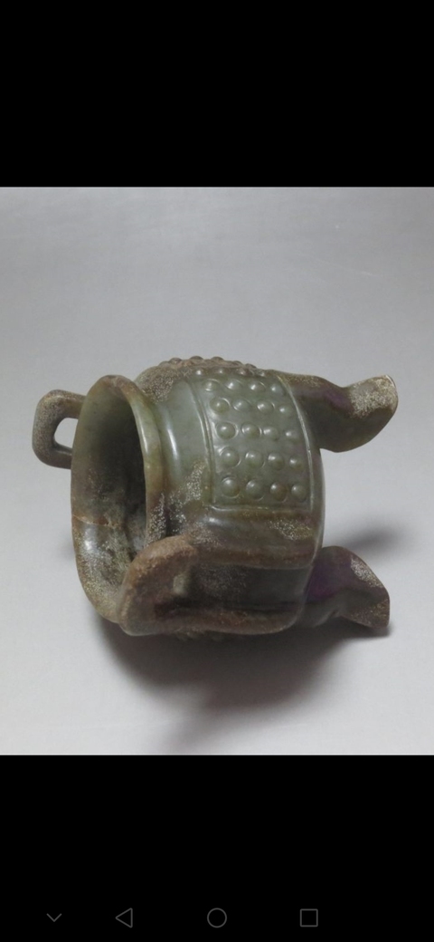 古玩玉器和田玉雕仿古“玉爐”拍賣，當前價格1288元