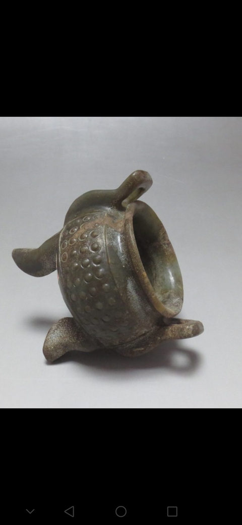 古玩玉器和田玉雕仿古“玉爐”拍賣，當前價格1288元