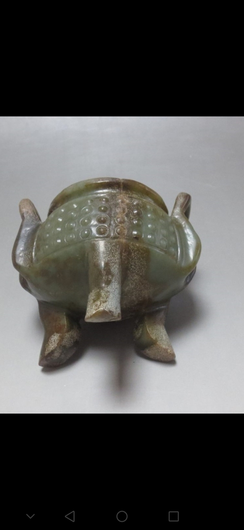古玩玉器和田玉雕仿古“玉爐”拍賣，當前價格1288元