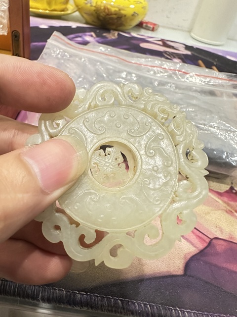 古玩陶瓷和田籽料轉心佩真品鑒賞圖