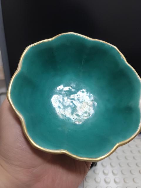 古玩陶瓷同治細路粉彩佛家八寶花口碗拍賣,當前價格3800元