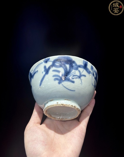古玩陶瓷2個明末青花花卉紋茶碗拍賣,當前價格0元
