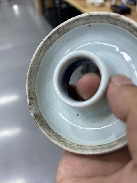 古玩陶瓷朝珠盒蓋子真品鑒賞圖