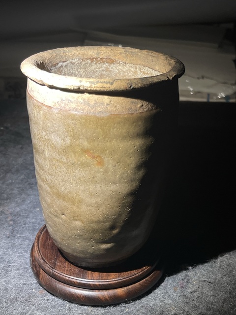 古玩陶瓷茶葉末釉罐真品鑒賞圖