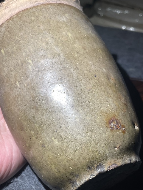 古玩陶瓷茶葉末釉罐真品鑒賞圖