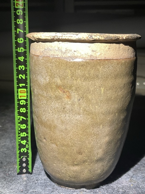 古玩陶瓷茶葉末釉罐真品鑒賞圖