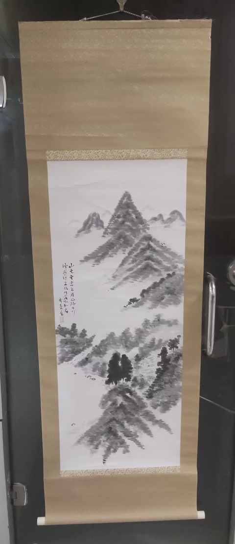 原裝原裱晚清民國(guó)山水畫(huà)拍賣，當(dāng)前價(jià)格299元