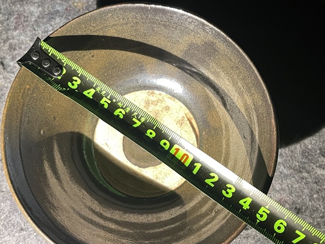 古玩陶瓷金元時期褐釉碗拍賣,當前價格350元