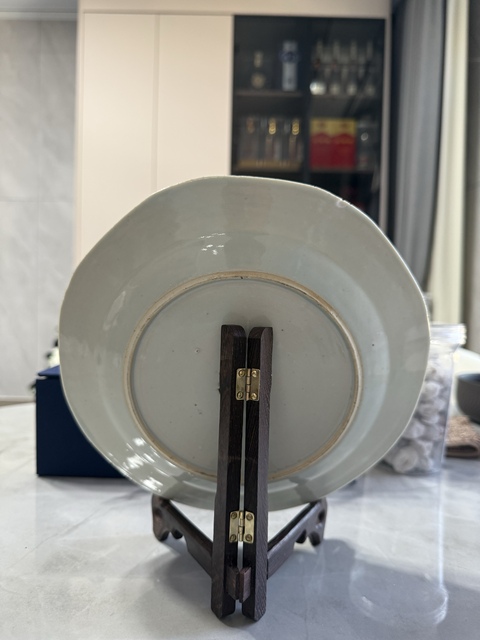 古玩陶瓷青花亭閣山水紋盤拍賣,當前價格500元