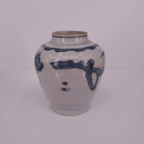 古玩陶瓷清早期青花罐拍賣,當前價格800元