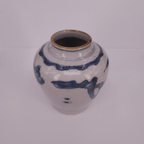 古玩陶瓷清早期青花罐拍賣,當前價格800元