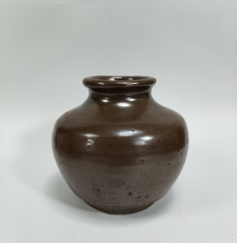 古玩陶瓷清早期-紫金釉撇口罐拍賣，當前價格699元
