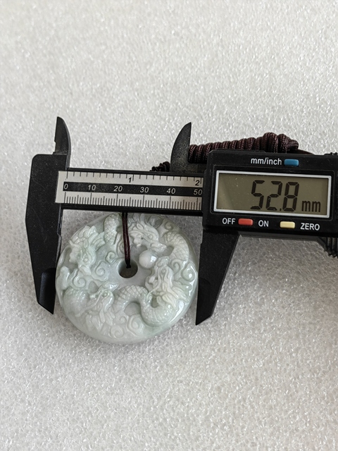 古玩玉器天然翡翠雕“龍紋牌”真品鑒賞圖