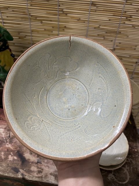 古玩陶瓷宋代刻花碗拍賣,當前價格550元