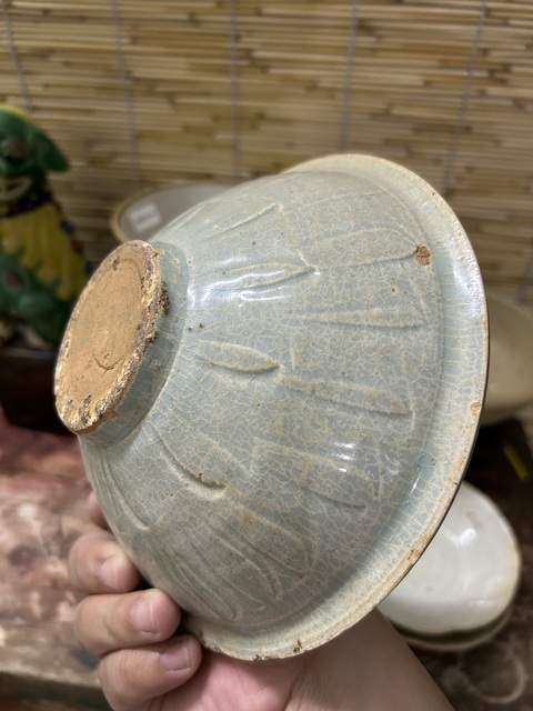 古玩陶瓷宋代刻花碗拍賣,當前價格550元