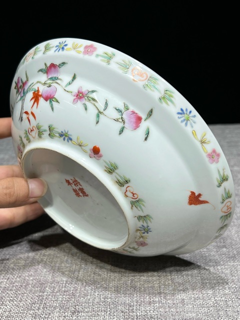 古玩陶瓷粉彩盤真品鑒賞圖