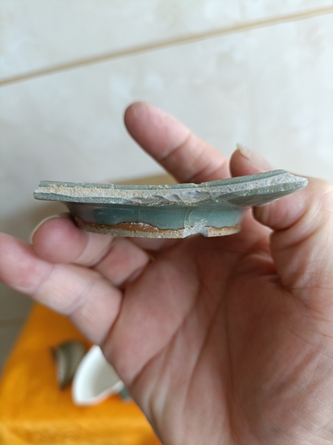 古玩陶瓷南宋龍泉官窯大片整底標本拍賣，當前價格666元