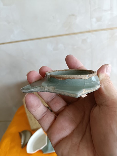 古玩陶瓷南宋龍泉官窯大片整底標本拍賣，當前價格666元