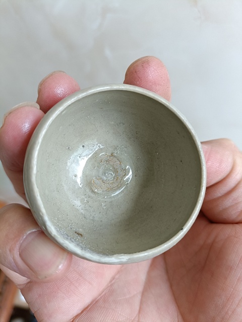古玩陶瓷宋代晚期青白釉高足杯拍賣,當前價格369元