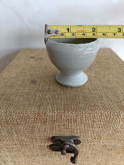 古玩陶瓷宋代晚期青白釉高足杯拍賣,當前價格369元
