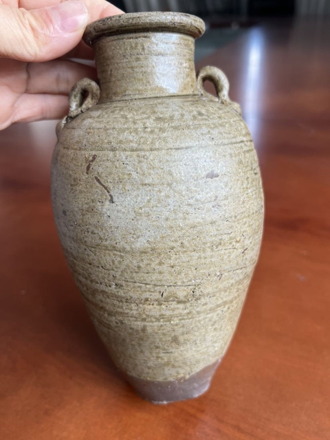 古玩陶瓷北宋越窯青瓷雙系罐拍賣,當前價格598元
