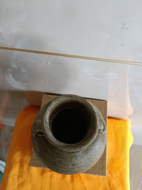 古玩陶瓷北宋越窯青瓷雙系罐拍賣,當前價格598元